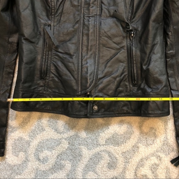 BB Dakota Black Leather Jacket - Small - Picture 3 of 8